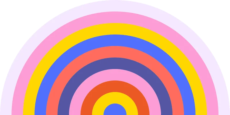 Rainbow Nature Abstract Stickdatei – Kinder