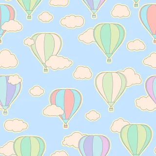 Balloon Pattern Seamless Stickdatei