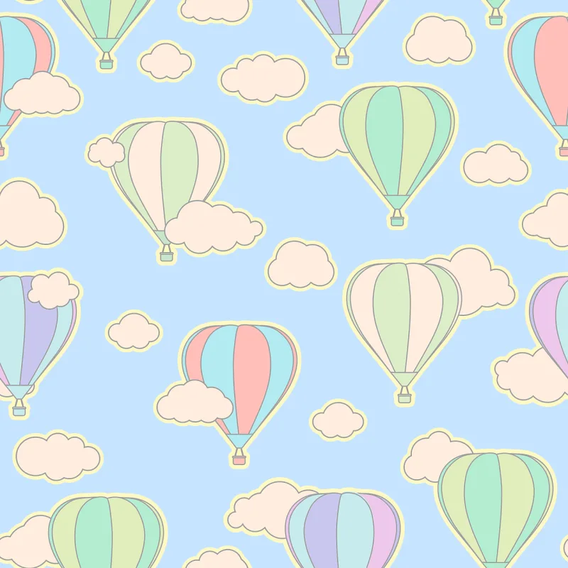 Balloon Pattern Seamless Stickdatei – Kinder
