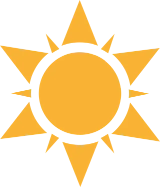 Sun Star Weather Stickdatei