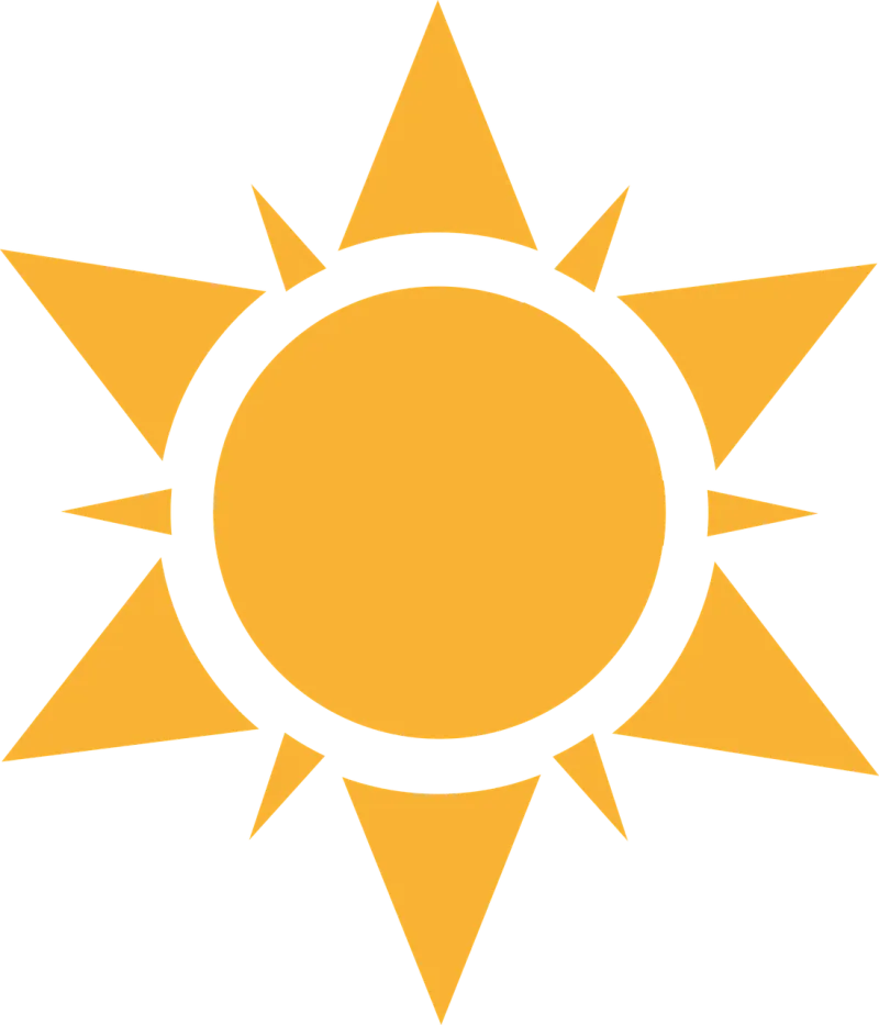 Sun Star Weather Stickdatei – Natur