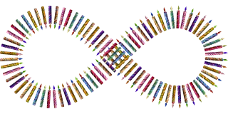 Candles Birthday candles Infinity Stickdatei
