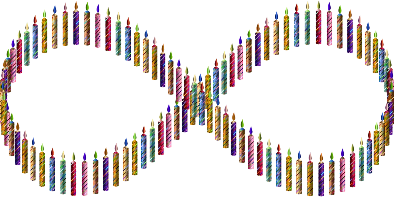 Candles Birthday candles Infinity Stickdatei – Weihnachten