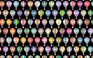 Hot air balloon Pattern Background Stickdatei