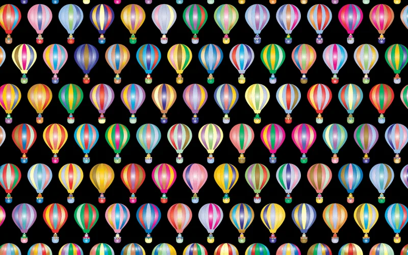 Hot air balloon Pattern Background Stickdatei – Kinder