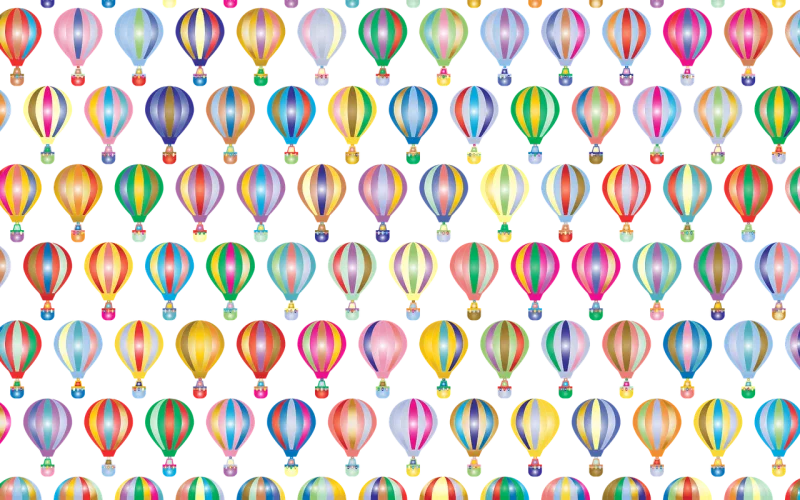 Hot air balloon Pattern Background Stickdatei – Fahrzeuge