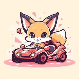 Fox Nature Car Stickdatei