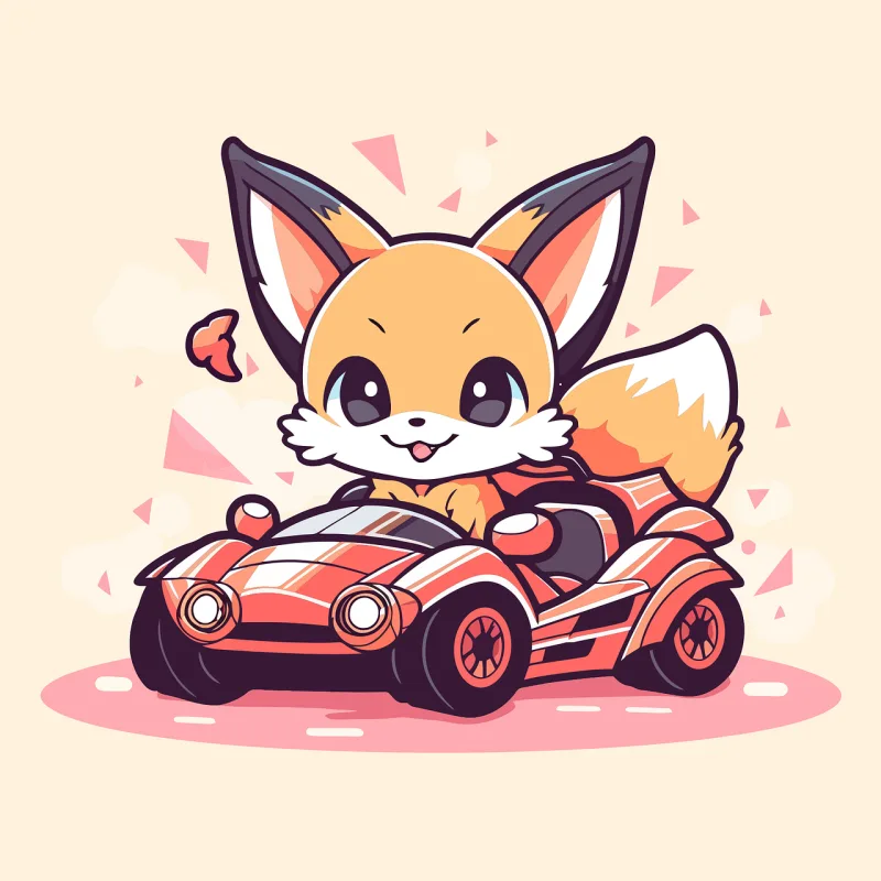Fox Nature Car Stickdatei – Tiere