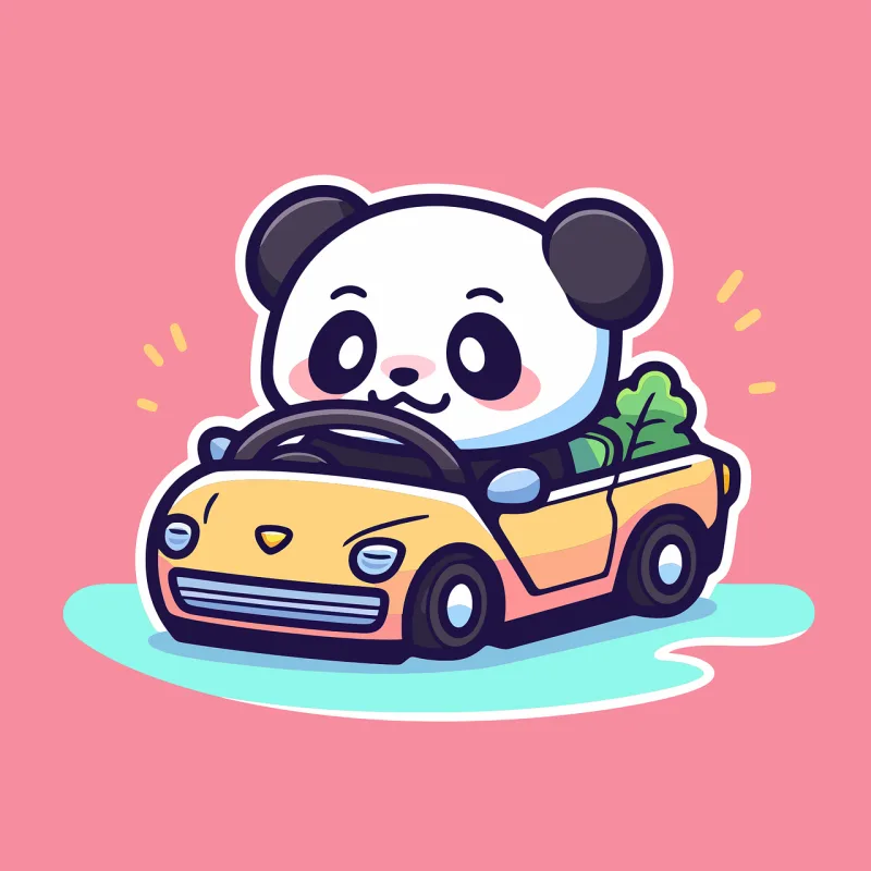 Panda Bear Cartoon Stickdatei – Kinder