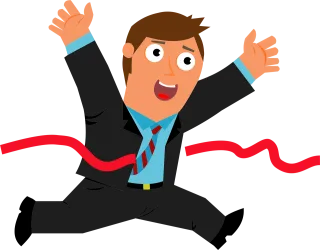 Business Win Businessman Stickdatei