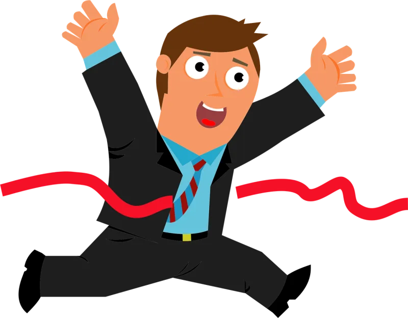 Business Win Businessman Stickdatei – Sport