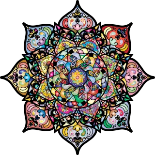 Mandala Zentangle Design Stickdatei