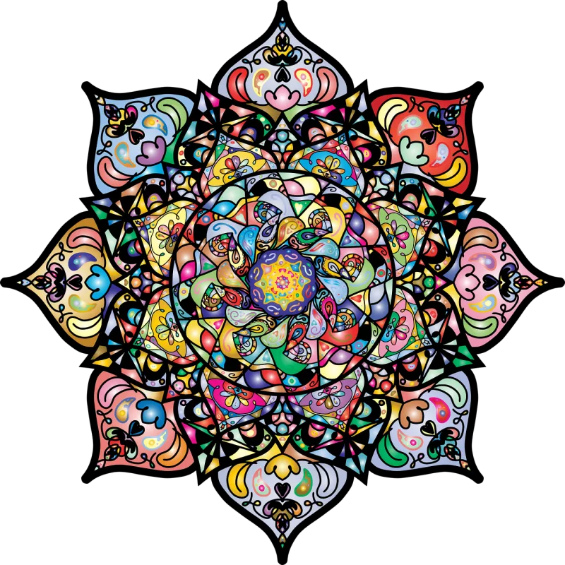 Mandala Zentangle Design Stickdatei – Kinder