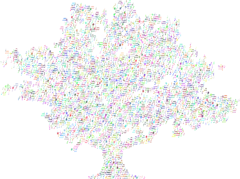 Tree Music Musical notes Stickdatei – Musik