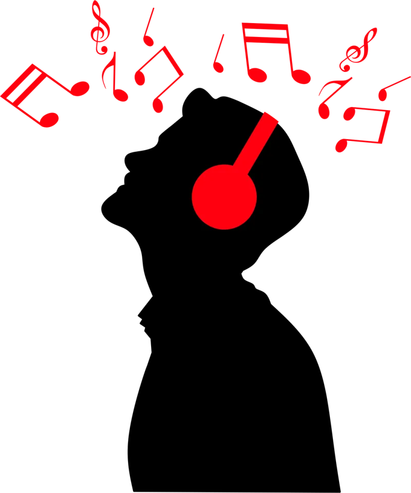 Man Music Silhouette Stickdatei – Musik