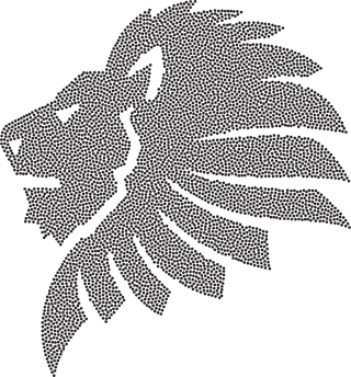 Lion Circles Nature Stickdatei