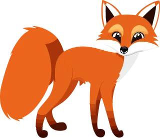 Ai generated Fox Canine Stickdatei – Tiere