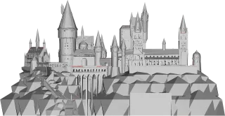 Hogwarts Castle Harry potter Stickdatei