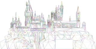 Hogwarts Castle Harry potter Stickdatei