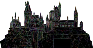 Hogwarts Castle Harry potter Stickdatei