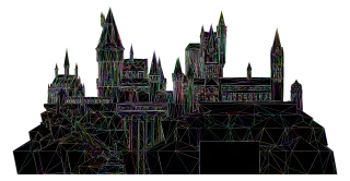 Hogwarts Castle Harry potter Stickdatei