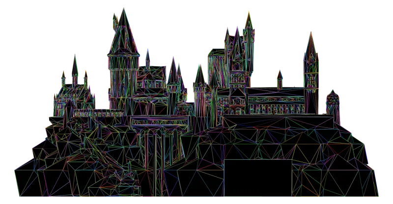 Hogwarts Castle Harry potter Stickdatei – Kinder