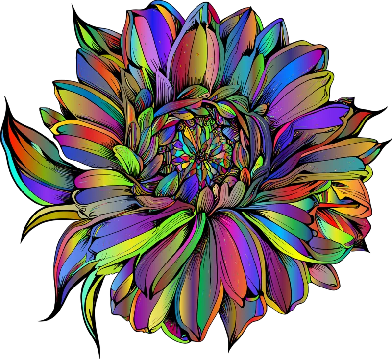 Flower Floral Beautiful flowers Stickdatei – Blumen