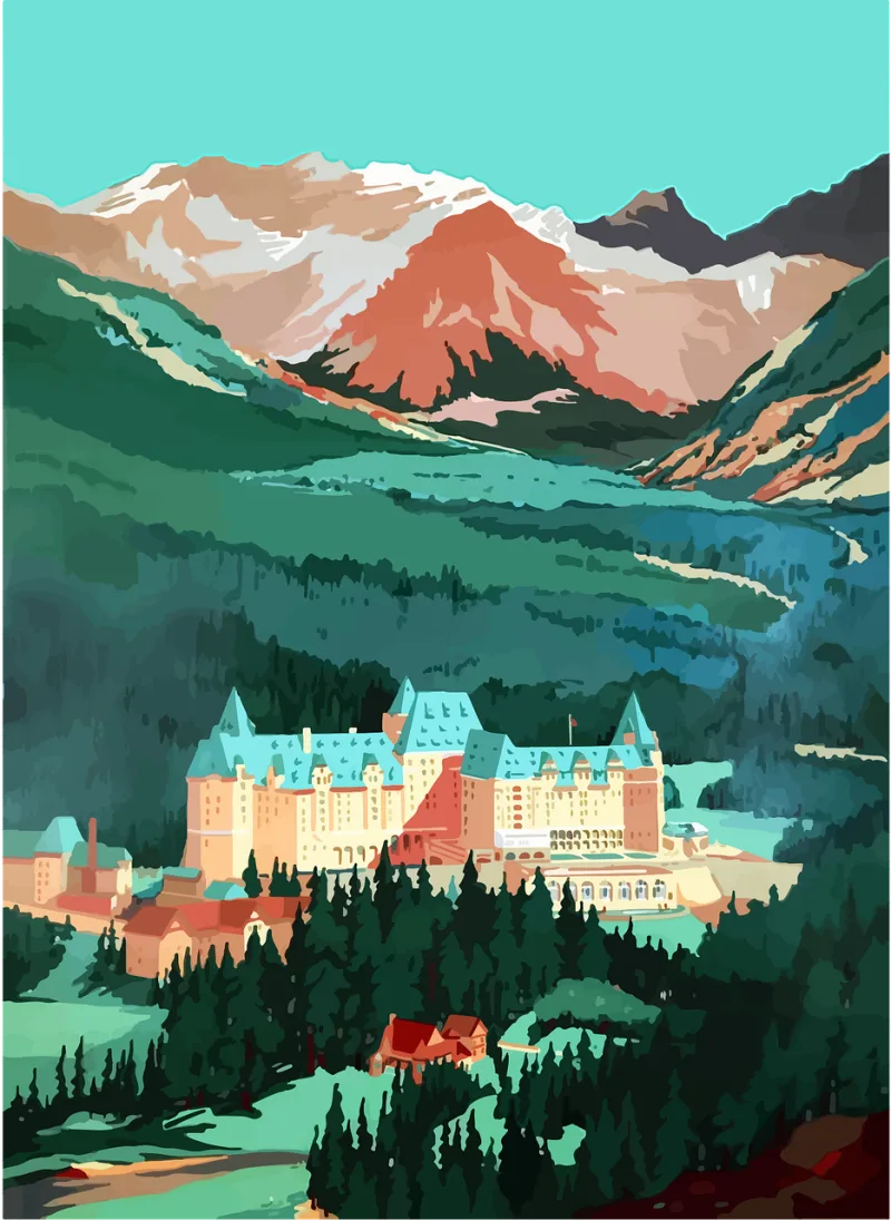 Banff Canada Wilderness Stickdatei – Kinder