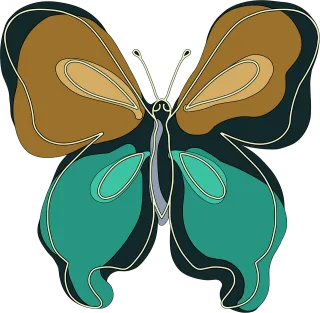 Butterfly Drawing Abstract Stickdatei