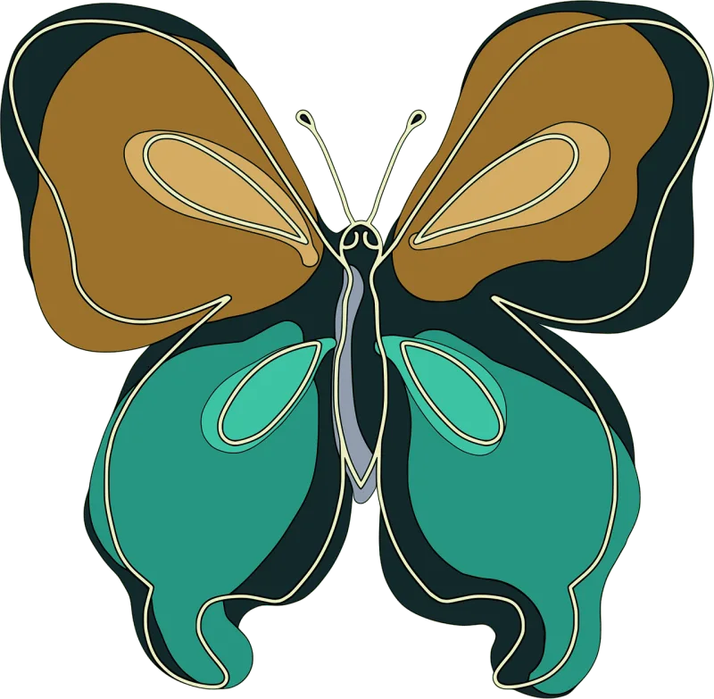 Butterfly Drawing Abstract Stickdatei – Tiere