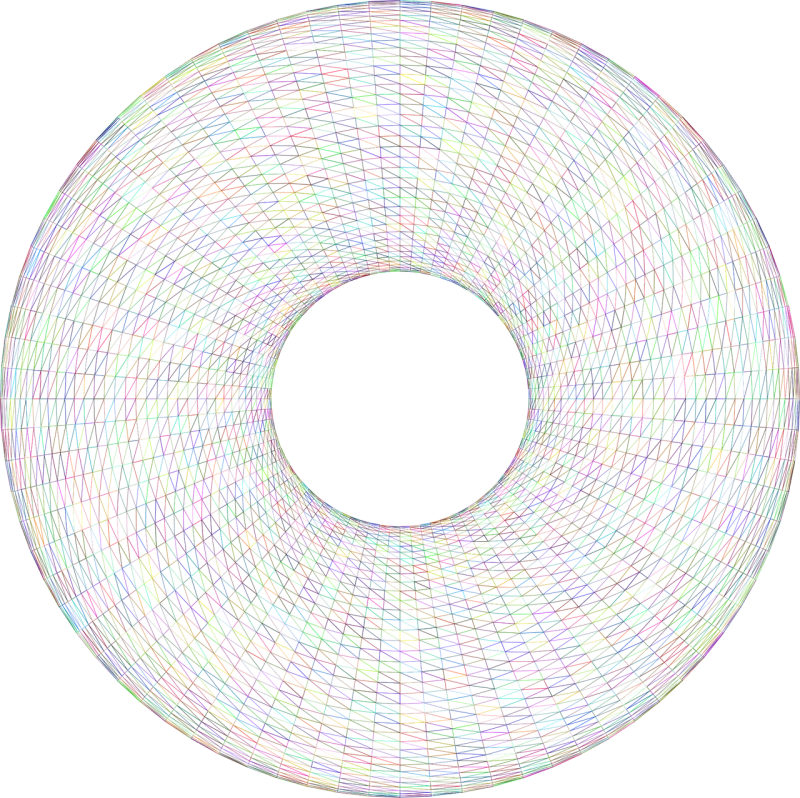Torus Donut Geometric Stickdatei – Essen & Trinken