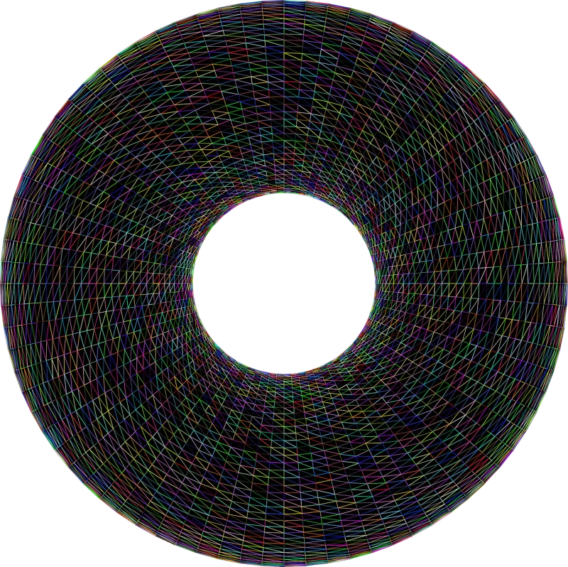 Torus Donut Geometric Stickdatei – Essen & Trinken