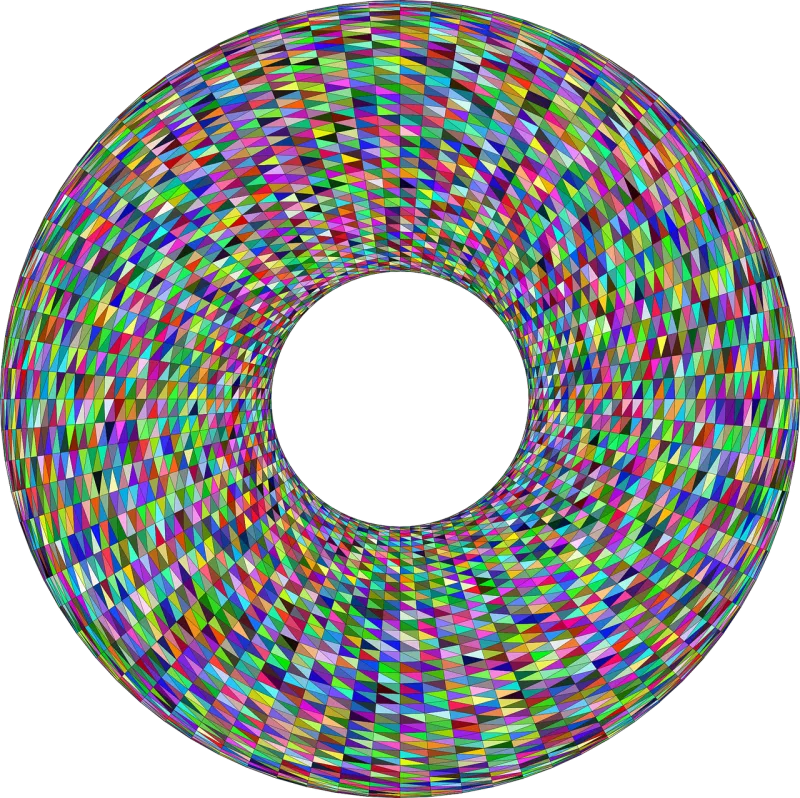 Torus Donut Geometric Stickdatei – Essen & Trinken