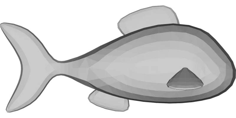 Fish Nature Low poly Stickdatei – Sport