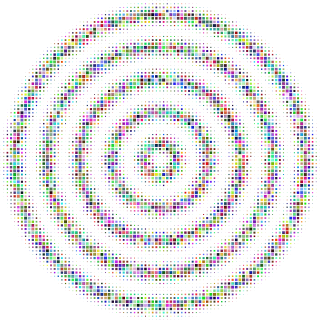 Concentric circles Geometric Abstract Stickdatei – Kinder