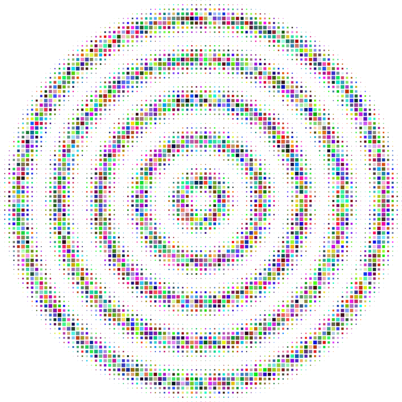 Concentric circles Geometric Abstract Stickdatei – Kinder