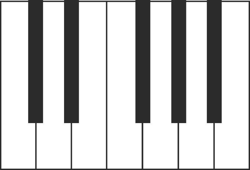 Piano Vector Music Stickdatei – Musik