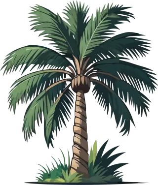 Palm tree Tropical Summer Stickdatei