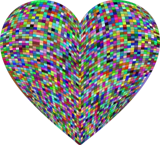 Heart Love Grid Stickdatei