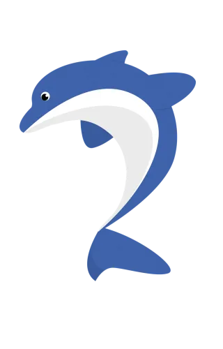 Dolphin Ocean Animal Stickdatei