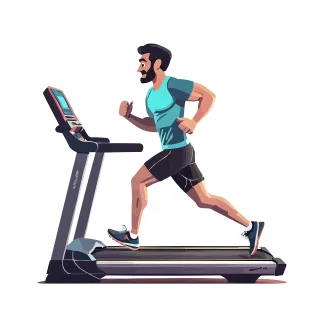 Running Exercise Treadmill Stickdatei – Sport