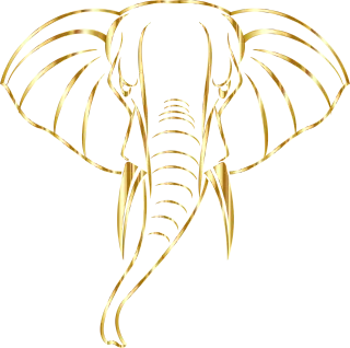Elephant Animal Pachyderm Stickdatei