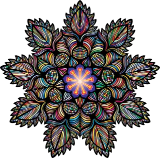 Mandala Flourish Design Stickdatei – Kinder