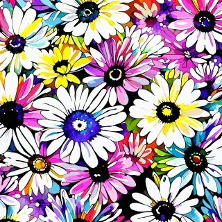 Ai generated Flower background Watercolor Stickdatei – Blumen