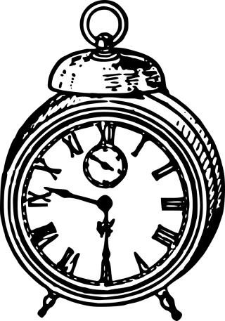 Alarm clock Clock Vintage Stickdatei