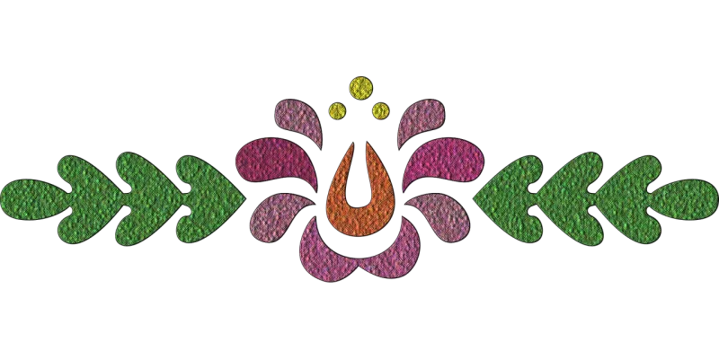Sample Flower background Fingerprint Stickdatei – Blumen