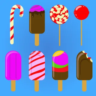 Ice cream Sweets Caramel Stickdatei