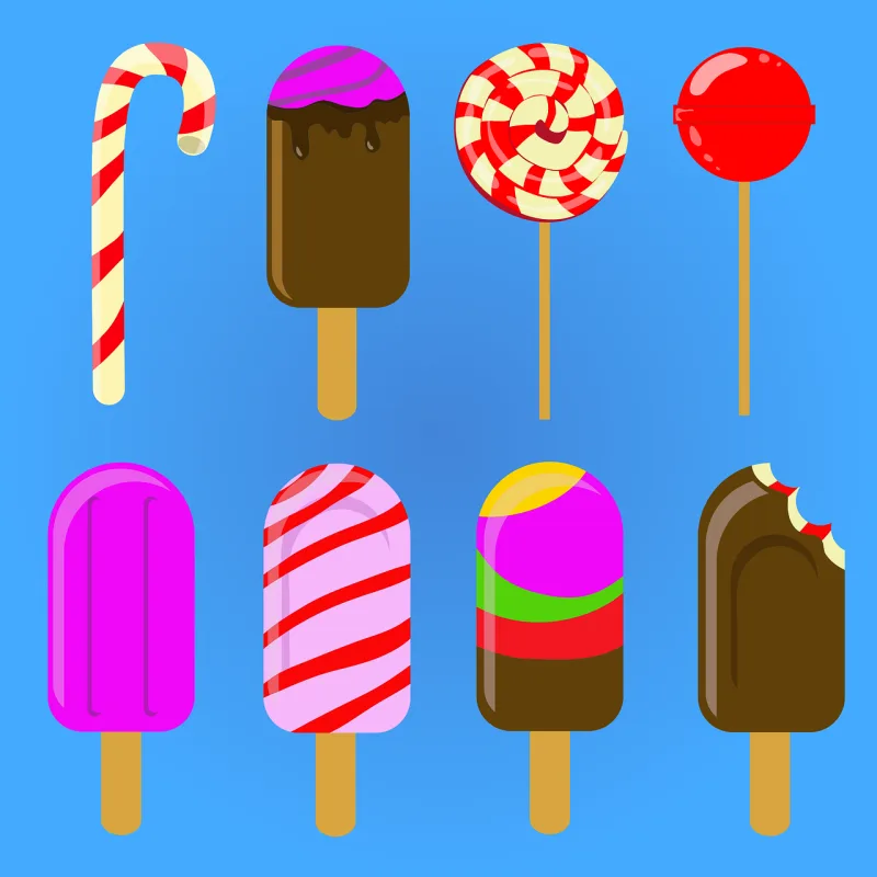 Ice cream Sweets Caramel Stickdatei – Kinder