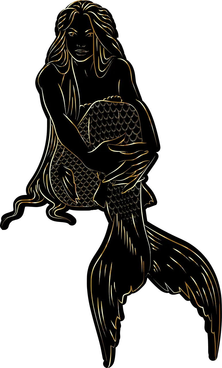 Woman Mermaid Siren Stickdatei – Kinder