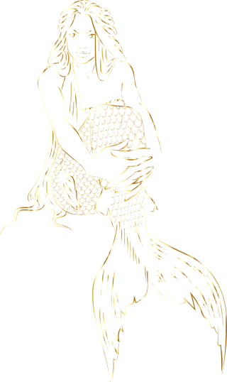Woman Mermaid Siren Stickdatei